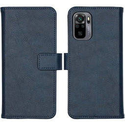 Luxe Bookcase voor de Xiaomi Redmi Note 10 (4G) / Note 10S - Donkerblauw