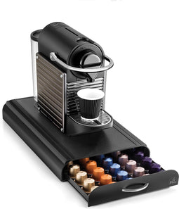 Luxe capsule houder met lade - opbergelement - tbv Nespresso cuphouder- machine standaard - 50 cups