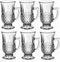 Luxe drinkglazen met handvat 125 ml set van 6