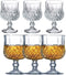 Luxe geslepen glazen op voet -set van 6 - 206 ML - Cocktailglas