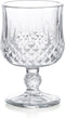 Luxe geslepen glazen op voet -set van 6 - 206 ML - Cocktailglas