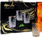 Luxe Glazen gouden rand - set van 6 - Crystal look