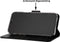 Luxe Hoes Geschikt voor iPhone 12 Hoesje Bookcase met Anti Skim Bescherming - Pasjes RFID Beschermd Cover - Black - Luxe Telefoonhoesje Wallet Case Pasjeshouder PU Leder