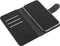Luxe Hoes Geschikt voor iPhone 12 Hoesje Bookcase met Anti Skim Bescherming - Pasjes RFID Beschermd Cover - Black - Luxe Telefoonhoesje Wallet Case Pasjeshouder PU Leder
