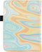 Luxe Hoesje Geschikt voor Kobo Clara HD Hoes Cover Sleepcover Abstract Turquoise - ereader hoesje - cover