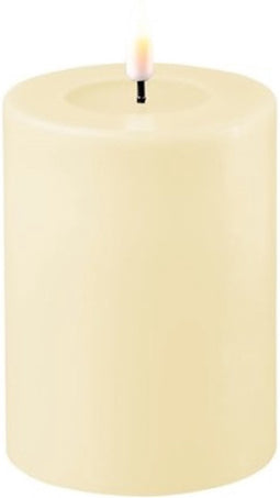 Luxe LED kaars - Crème LED Candle 7.5 x 10 cm - net een echte kaars! Deluxe Homeart