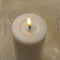 Luxe LED kaars - Crème LED Candle 7.5 x 10 cm - net een echte kaars! Deluxe Homeart