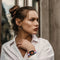 Luxe Leren Bandje Geschikt Voor Fitbit Versa 3, Sense - Blauw Wit Rood