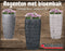 Luxe regenton - flow raintank - 240 Liter design regenton met plantenbak - antraciet