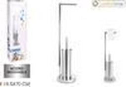 Luxe RVS Toiletpapier Houder 2 in 1 met wc borstelhouder