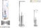 Luxe RVS Toiletpapier Houder 2 in 1 met wc borstelhouder