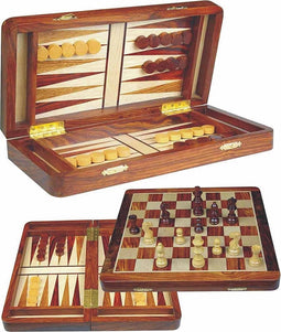 Luxe Schaak/Backgammon Cassette Magnetisch