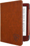 Luxe Sleepcover Geschikt voor Tolino Shine 4 Hoes Cognac Bruin