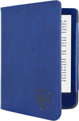 Luxe Sleepcover Geschikt voor Tolino Shine 4 Hoes Marine Blauw