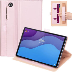 Luxe stand flip cover hoes - Geschikt voor Lenovo Tab M10 HD Gen 2 (2e Generatie) - Roze