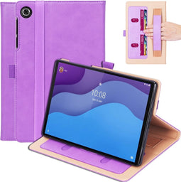 Luxe stand flip cover hoes - Geschikt voor Lenovo Tab M10 HD Gen 2 (2e Generatie)- Paars