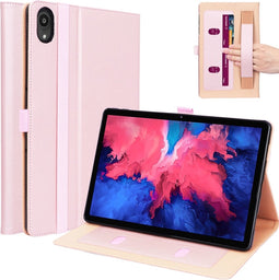 Luxe stand flip sleepcover hoes - Geschikt voor Lenovo Tab P11 / P11 Plus - Rose Goud