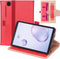 Luxe stand flip sleepcover hoes - Geschikt voor Samsung Galaxy Tab A7 (2020) - Rood