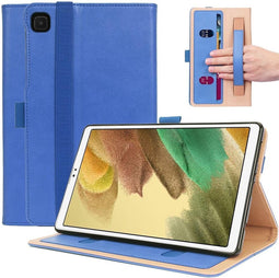 Luxe stand flip sleepcover hoes - Geschikt voor Samsung Galaxy Tab A7 Lite - Blauw