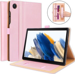 Luxe stand flip sleepcover hoes - Geschikt voor Samsung Galaxy Tab A8 (2021) - Rose Goud