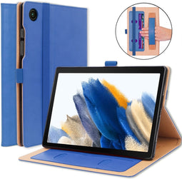 Luxe stand flip sleepcover hoes - Geschikt voor Samsung Galaxy Tab A8 (2021) - Blauw