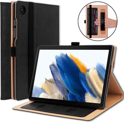 Luxe stand flip sleepcover hoes - Geschikt voor Samsung Galaxy Tab A8 (2021) - Zwart