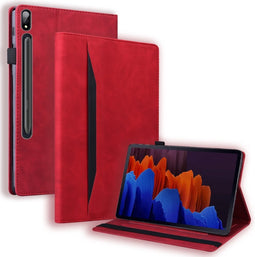 Luxe stand flip sleepcover hoes - Geschikt voor Samsung Galaxy Tab S7 / S8 - Rood