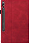 Luxe stand flip sleepcover hoes - Geschikt voor Samsung Galaxy Tab S7 Plus / S8 Plus - Rood
