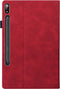 Luxe stand flip sleepcover hoes - Geschikt voor Samsung Galaxy Tab S7 / S8 - Rood