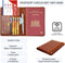 Luxe style RFID Paspoort hoesje Anti Skim / Paspoorthouder Cognac Bruin