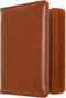 Luxe style RFID Paspoort hoesje Anti Skim / Paspoorthouder Cognac Bruin