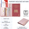 Luxe style RFID Paspoort hoesje Anti Skim / Paspoorthouder Roze-Goud