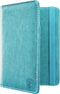 Luxe style RFID Paspoort hoesje Anti Skim / Paspoorthouder Turquoise