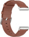 Luxe Tailed Leren Bandje Geschikt Voor Fitbit Versa 3, Sense - Bruin