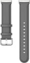 Luxe Tailed Leren Bandje Geschikt Voor Fitbit Versa 3, Sense - Grijs