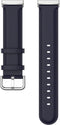 Luxe Tailed Leren Bandje Geschikt Voor Fitbit Versa 3, Sense - Marine Blauw
