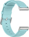 Luxe Tailed Leren Bandje Geschikt Voor Fitbit Versa 3, Sense - Lichtblauw