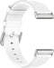 Luxe Tailed Leren Bandje Geschikt Voor Fitbit Versa 3, Sense - Wit