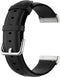 Luxe Tailed Leren Bandje Geschikt Voor Fitbit Versa 3, Sense - Zwart
