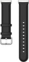 Luxe Tailed Leren Bandje Geschikt Voor Fitbit Versa 3, Sense - Zwart