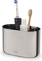 Luxe Tandenborstel Organizer Large, 17.5 x 9.4 x 11.7 CM, Met 3 verdeelvakken, RVS, Zilver - Joseph Joseph | EasyStore