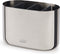 Luxe Tandenborstel Organizer Large, 17.5 x 9.4 x 11.7 CM, Met 3 verdeelvakken, RVS, Zilver - Joseph Joseph | EasyStore