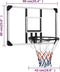 LuxeLivin' - Basketbalbord 90x60x2,5 cm polycarbonaat transparant