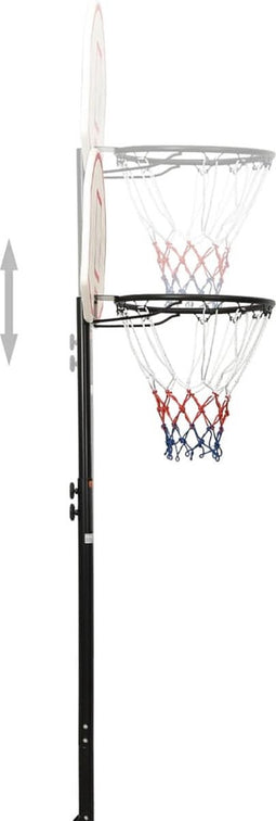 LuxeLivin' - Basketbalstandaard 216-250 cm polyetheen wit