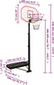 LuxeLivin' - Basketbalstandaard 258-363 cm polyetheen wit