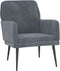 LuxeLivin' - Fauteuil 62x79x79 cm fluweel donkergrijs