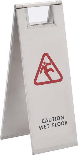 LuxeLivin' - Waarschuwingsbord natte vloer inklapbaar roestvrij staal