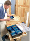 LuxeLivin' - 8-delige Organizer met vakken 41,5x33x11 cm zwart