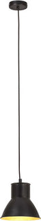 LuxeLivin' - Hanglamp rond 25 W E27 17 cm zwart