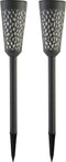 Luxform - 2x Solar Tuinfakkel - Swansea - LED - met Vlameffect - Werkend op zonne-energie - Set van 2 stuks
